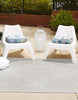 Unique Loom Outdoor Modern T-KZOD26 Gray Area Rug Square Lifestyle Image