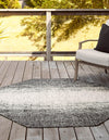 Unique Loom Outdoor Modern T-KZOD4 Charcoal Gray Area Rug Octagon Lifestyle Image