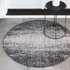 Unique Loom Outdoor Modern T-KZOD4 Charcoal Gray Area Rug Round Lifestyle Image