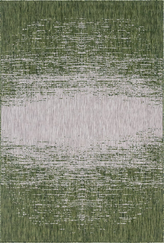 Unique Loom Outdoor Modern T-KZOD4 Green Area Rug main image