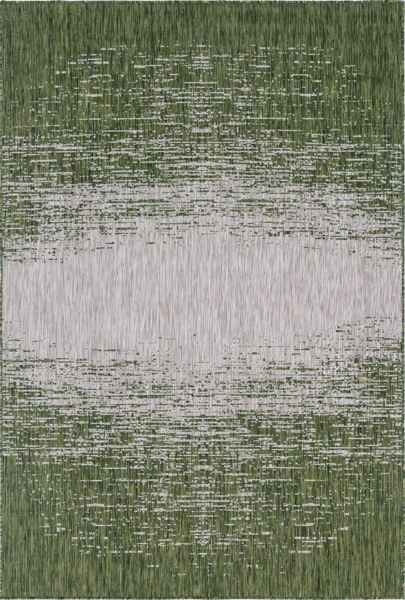Unique Loom Outdoor Modern T-KZOD4 Green Area Rug main image