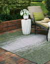 Unique Loom Outdoor Modern T-KZOD4 Green Area Rug Rectangle Lifestyle Image