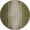 Unique Loom Outdoor Modern T-KZOD4 Green Area Rug Round Top-down Image