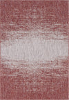 Unique Loom Outdoor Modern T-KZOD4 Rust Red Area Rug main image