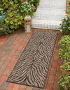 Unique Loom Outdoor Safari T-KZOD25 Natural Area Rug Runner Lifestyle Image