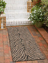 Unique Loom Outdoor Safari T-KZOD25 Natural Area Rug Runner Lifestyle Image