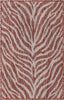 Unique Loom Outdoor Safari T-KZOD25 Rust Red Area Rug main image
