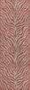 Unique Loom Outdoor Safari T-KZOD25 Rust Red Area Rug Runner Top-down Image