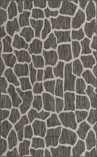 Unique Loom Outdoor Safari T-KZOD5 Charcoal Gray Area Rug main image