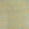 Unique Loom Outdoor Safari T-KZOD6 Blue Yellow Area Rug Square Top-down Image