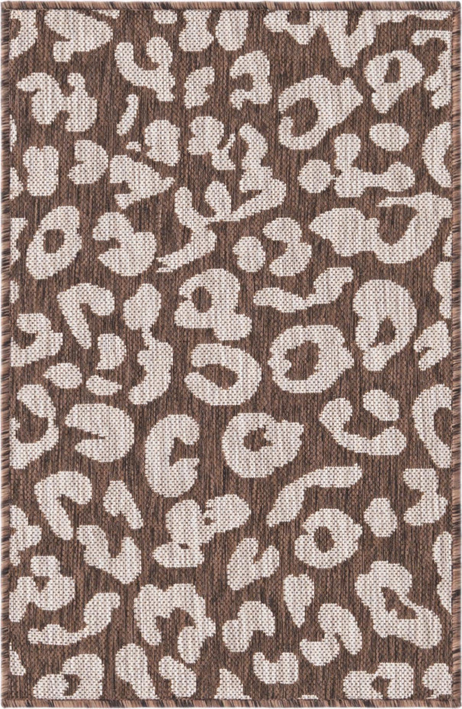 Unique Loom Outdoor Safari T-KZOD6 Brown Area Rug main image