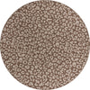 Unique Loom Outdoor Safari T-KZOD6 Brown Area Rug Round Top-down Image