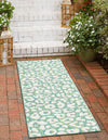 Unique Loom Outdoor Safari T-KZOD6 Green Blue Area Rug Runner Lifestyle Image