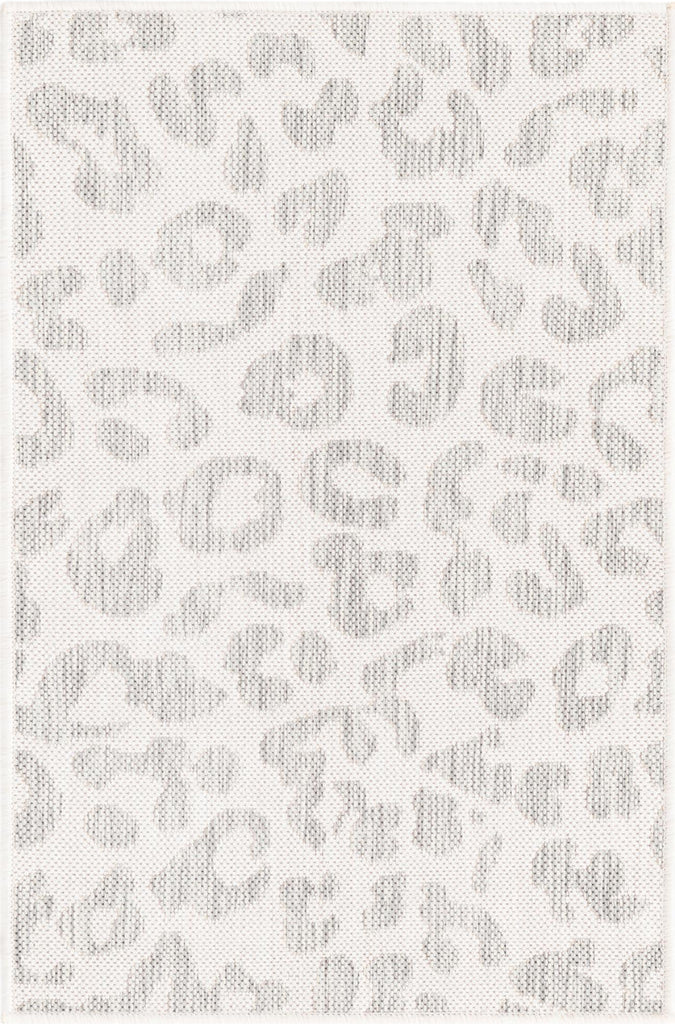 Unique Loom Outdoor Safari T-KZOD6 Ivory Gray Area Rug main image