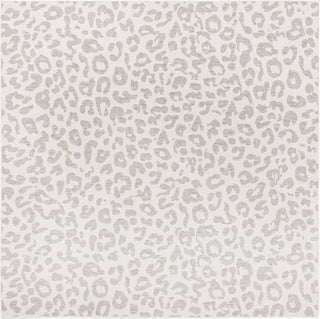 Unique Loom Outdoor Safari T-KZOD6 Ivory Gray Area Rug Square Top-down Image