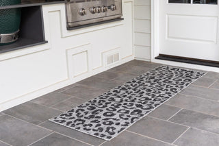 Unique Loom Outdoor Safari T-KZOD6 Light Gray Area Rug Runner Lifestyle Image