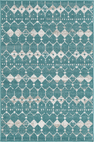 Unique Loom Outdoor Trellis OWE-OTRS3 Teal Area Rug main image