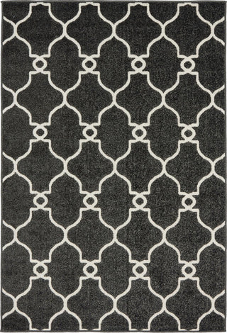 Unique Loom Outdoor Trellis T-AHENK-LAGOS-F019A Black Area Rug main image