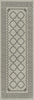 Unique Loom Outdoor Trellis T-KOZA-20430A Gray Area Rug Runner Top-down Image