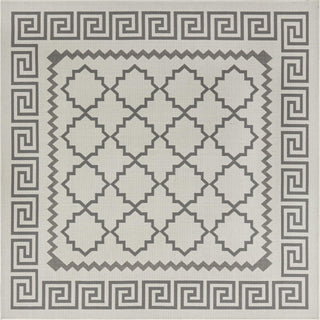 Unique Loom Outdoor Trellis T-KOZA-20430A Gray Area Rug Square Top-down Image