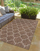 Unique Loom Outdoor Trellis T-KOZA-20596A Brown Area Rug Rectangle Lifestyle Image Feature