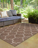 Unique Loom Outdoor Trellis T-KOZA-20596A Brown Area Rug Rectangle Lifestyle Image
