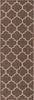 Unique Loom Outdoor Trellis T-KOZA-20596A Brown Area Rug Runner Top-down Image