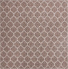 Unique Loom Outdoor Trellis T-KOZA-20596A Brown Area Rug Square Lifestyle Image