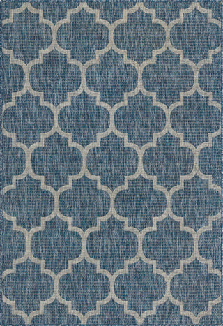 Unique Loom Outdoor Trellis T-KOZA-20596A Navy Blue Area Rug main image