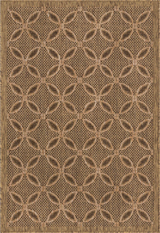 Unique Loom Outdoor Trellis T-KOZA-K3017A Light Brown Area Rug main image