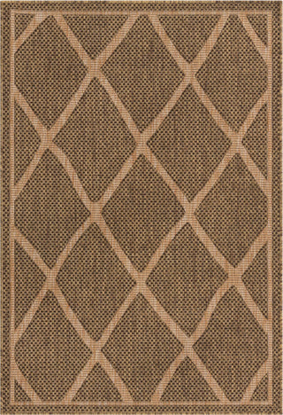 Unique Loom Outdoor Trellis T-KOZA-K3093A Brown Area Rug main image