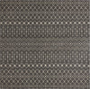 Unique Loom Outdoor Trellis T-KZOD10 Charcoal Gray Area Rug Square Top-down Image
