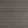 Unique Loom Outdoor Trellis T-KZOD10 Charcoal Gray Area Rug Square Top-down Image