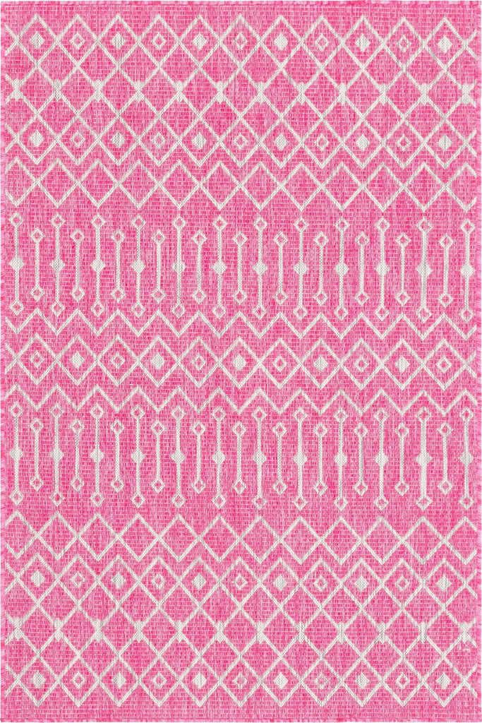 Unique Loom Outdoor Trellis T-KZOD10 Fuschia Area Rug main image