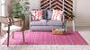 Unique Loom Outdoor Trellis T-KZOD10 Fuschia Area Rug Rectangle Lifestyle Image