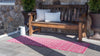 Unique Loom Outdoor Trellis T-KZOD10 Fuschia Area Rug Runner Lifestyle Image