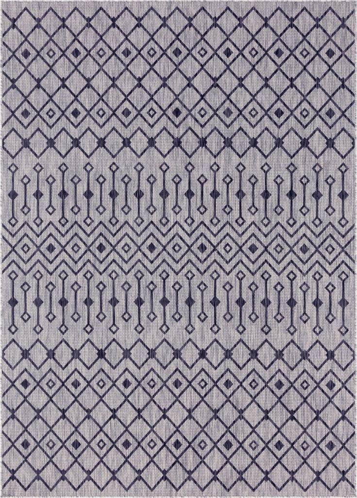 Unique Loom Outdoor Trellis T-KZOD10 Gray Area Rug main image