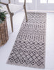 Unique Loom Outdoor Trellis T-KZOD10 Gray Area Rug Runner Lifestyle Image