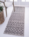 Unique Loom Outdoor Trellis T-KZOD10 Gray Area Rug Runner Lifestyle Image