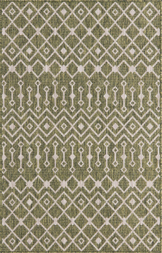 Unique Loom Outdoor Trellis T-KZOD10 Green Area Rug main image