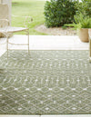 Unique Loom Outdoor Trellis T-KZOD10 Green Area Rug Rectangle Lifestyle Image