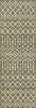 Unique Loom Outdoor Trellis T-KZOD10 Green Area Rug Runner Top-down Image