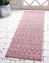 Unique Loom Outdoor Trellis T-KZOD10 Rust Red Area Rug Runner Lifestyle Image