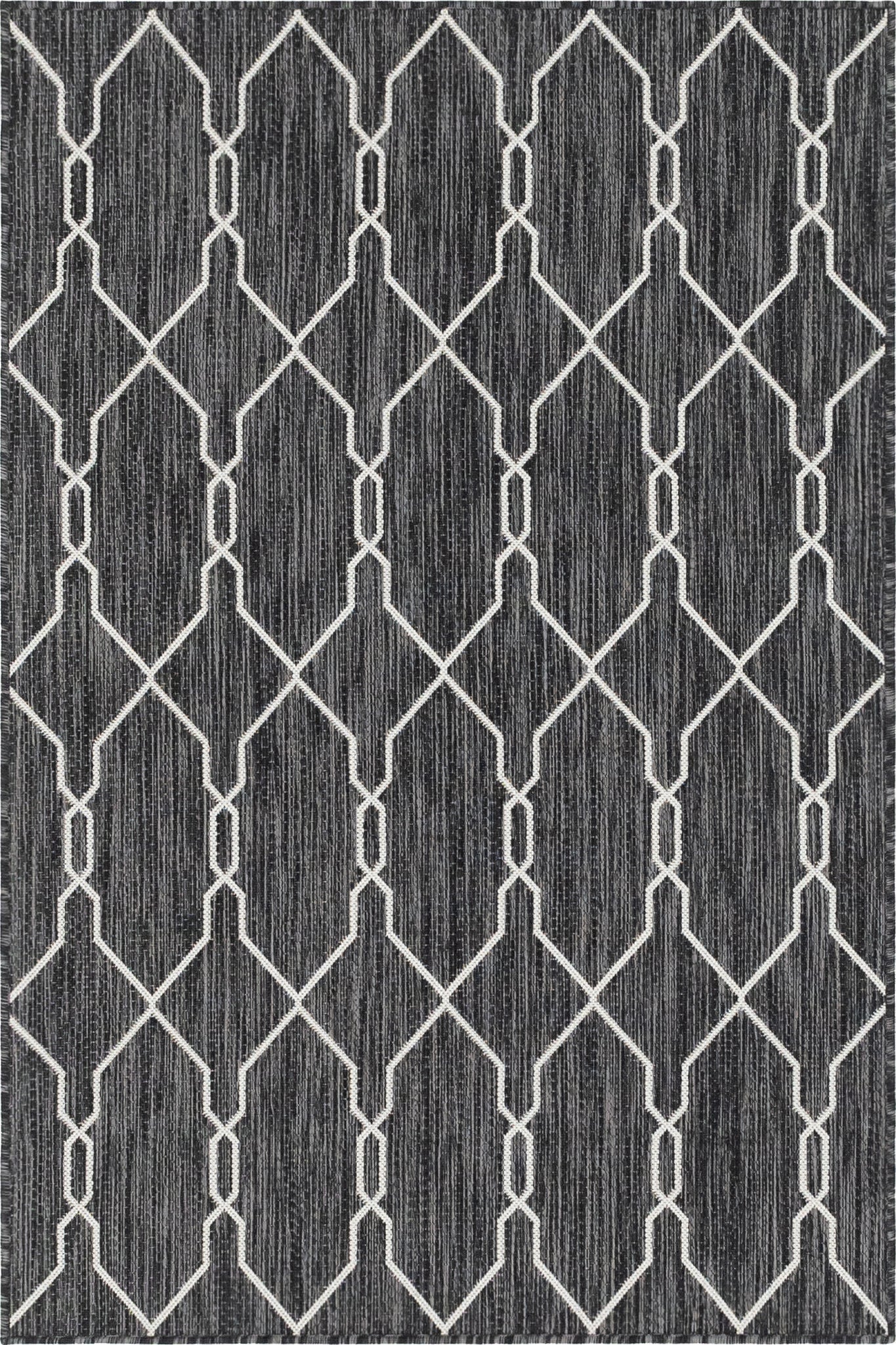 Unique Loom Outdoor Trellis T-KZOD14 Charcoal Area Rug main image