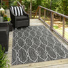 Unique Loom Outdoor Trellis T-KZOD14 Charcoal Area Rug Rectangle Lifestyle Image Feature