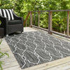 Unique Loom Outdoor Trellis T-KZOD14 Charcoal Area Rug Rectangle Lifestyle Image