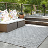 Unique Loom Outdoor Trellis T-KZOD15 Charcoal Area Rug Rectangle Lifestyle Image