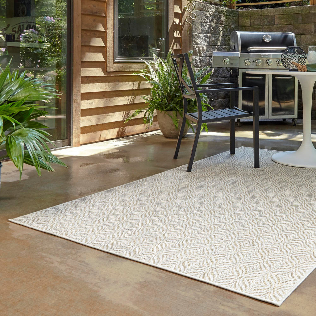 Unique Loom Outdoor Trellis T-KZOD15 Taupe Area Rug – Incredible Rugs ...