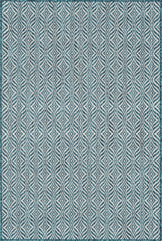 Unique Loom Outdoor Trellis T-KZOD15 Teal Area Rug main image