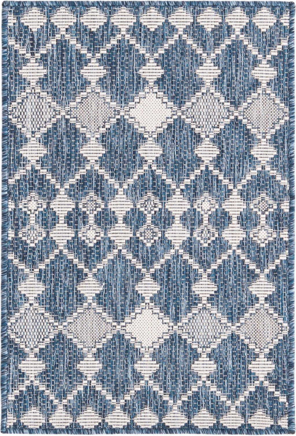 Unique Loom Outdoor Trellis T-KZOD22 Blue Area Rug – Incredible Rugs ...